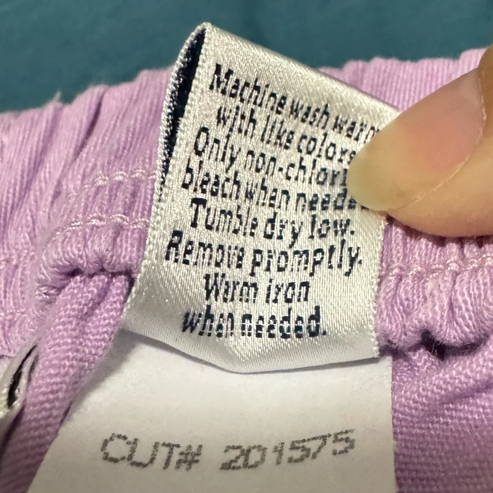 Croft and Barrow Purple Lilac Cropped Capri Jeans - Picture 9 of 10
